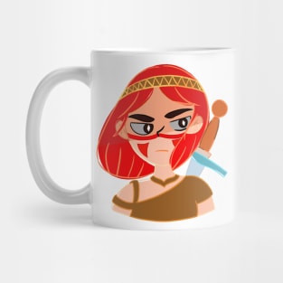 Girl with Sword Mug